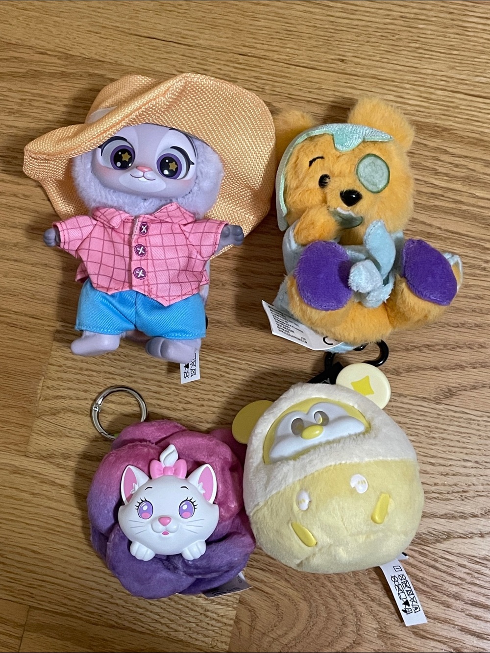 Disney Plush Keychain Set